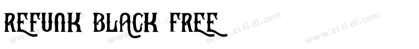 Refunk Black Free字体转换